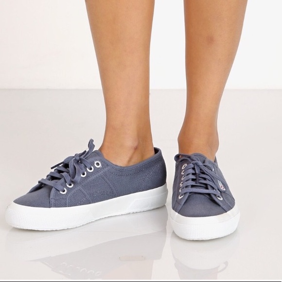 Superga Shoes - Superga Slate Blue Casual Sneakers